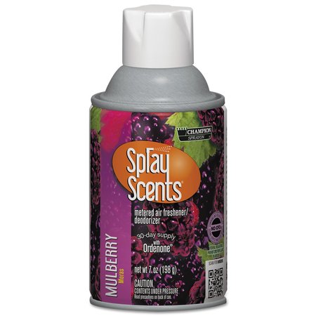 CHASE PRODUCTS SPRAYScents Metered Air Freshener Refill, Mulberry, 7 oz Aerosol Spray, PK12 5169